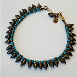 💐5/35 Shashi Angela spike metal seed bead gold